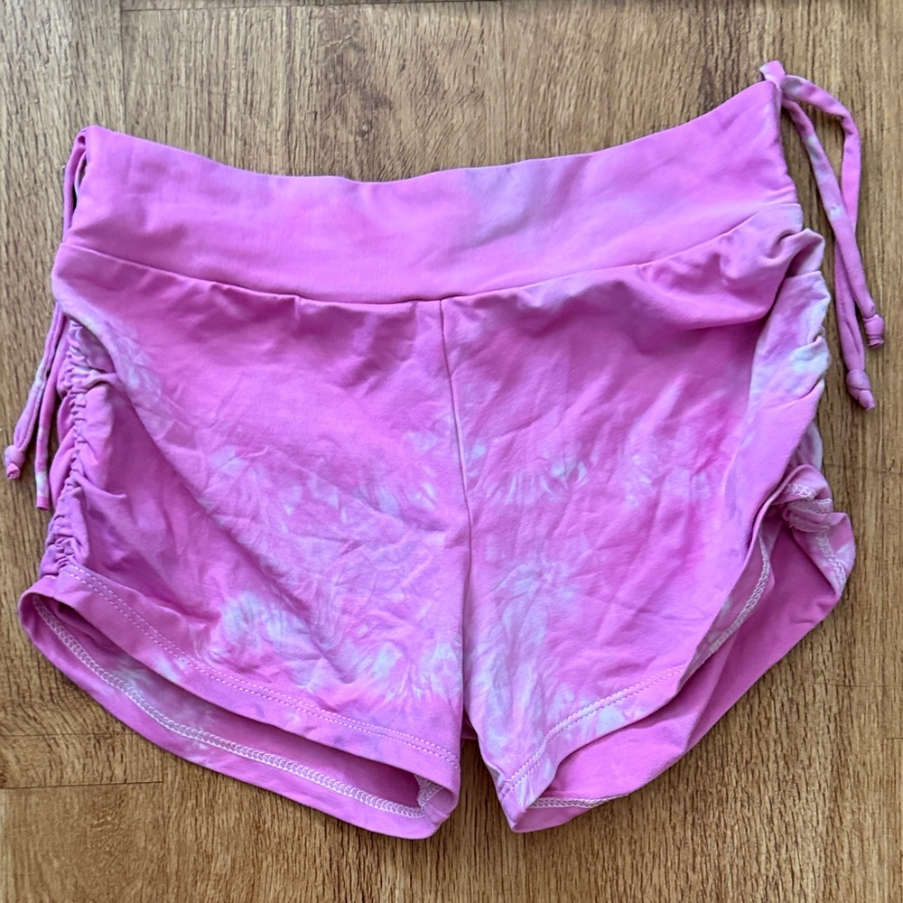 Pink Tie-Dye Shorts